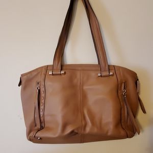 B. Makowsky Brown Leather Handbag